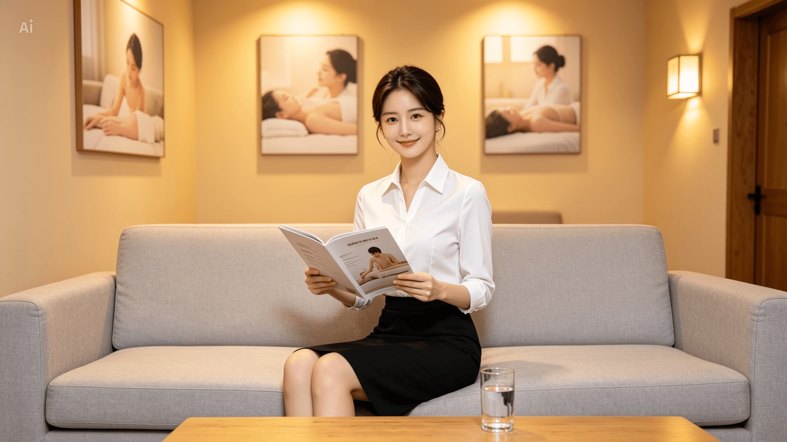 GOLDstar Massage treatment room setup used for outcall visits near Yeonsan-dong and Busan City Hall